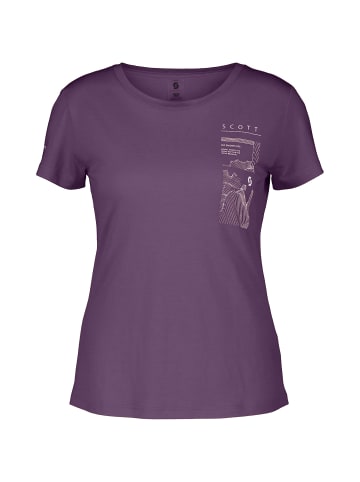 DEVOLD T-Shirt Defined Merino Graphic S/SL Tee in Violett
