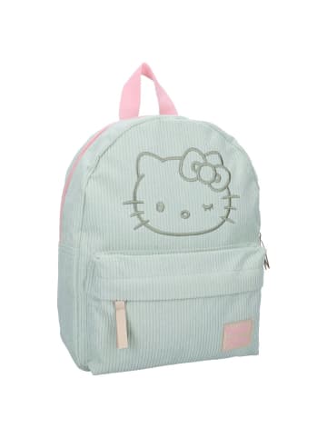 COFI 1453 Hello Kitty Have a Nice Day Tasche Kinderrucksack Schultasche in Grün