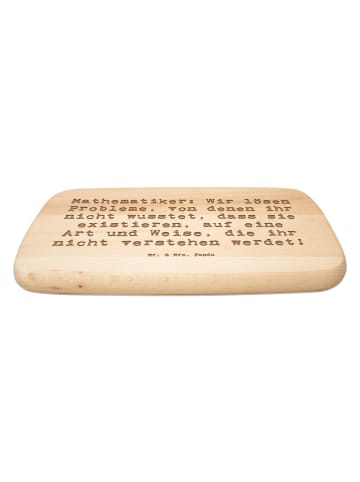 Mr. & Mrs. Panda Frühstücksbrett Holz Spruch Mathematiker Magie ... in Transparent