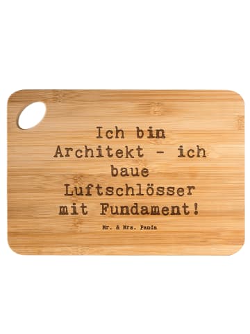 Mr. & Mrs. Panda Holzbrettchen Spruch Architekt Luftschlösser mi... in Braun