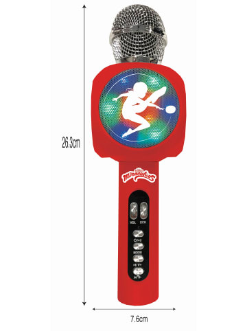 Lexibook Miraculous BT-Karaoke-Mikrofon mit Licht & Stimmverzerrer