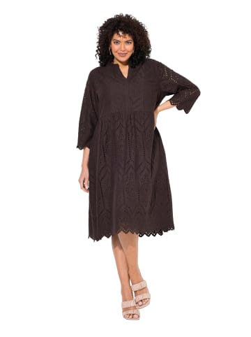 Ulla Popken Kleid in mahagoni