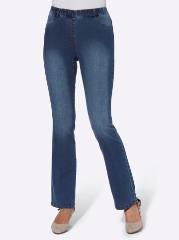 Sieh an! Bootcut-Jeans in blue-stone-washed