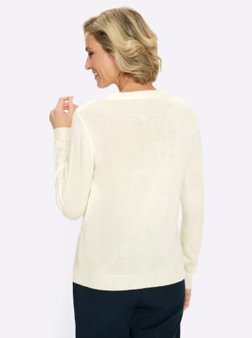 Sieh an! Rundhals-Pullover in ecru