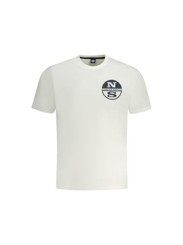 North Sails Weißes Baumwoll-T-Shirt