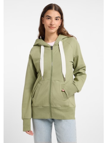 ELBSAND Zip-Jacke mit Kapuze Kelda in Green Leaf