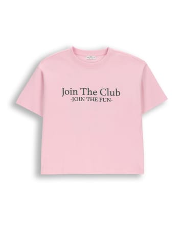 Coccodrillo Baumwoll-t-shirt mit kurzen Ärmeln in rosa