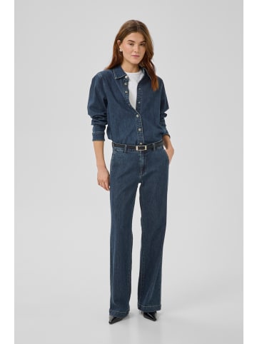 My Essential Wardrobe Langarm - Hemd MWLinn Loose fit in Dark Blue Wash