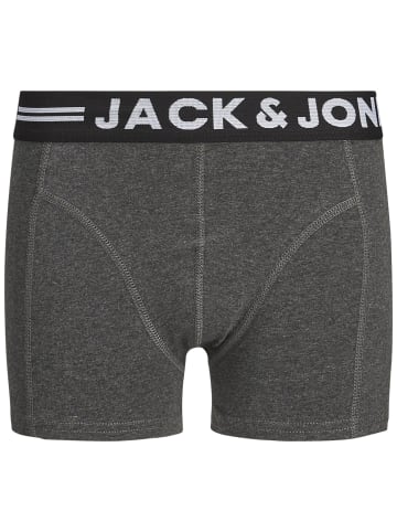 JACK & JONES Junior 3er-Pack Trunks in Dark Grey Melange