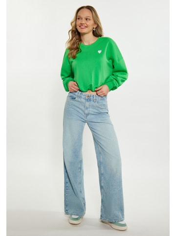 myMo Damen Sweatshirt in Grün