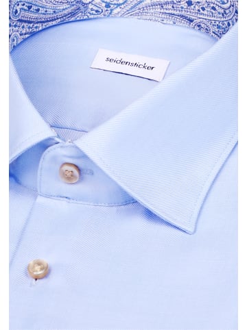 Seidensticker Business Hemd Slim in Mittelblau