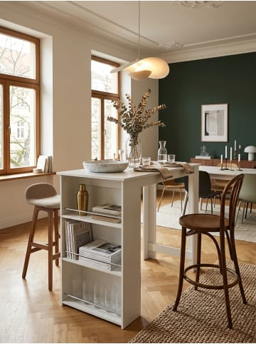 KADIMA DESIGN Bartisch WL5.732 120 x 107,5 x 60 cm Stehtisch Holz in Weiß