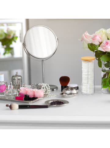 2er-Set: Wattepads Aufbewahrung in Transparent/Natur