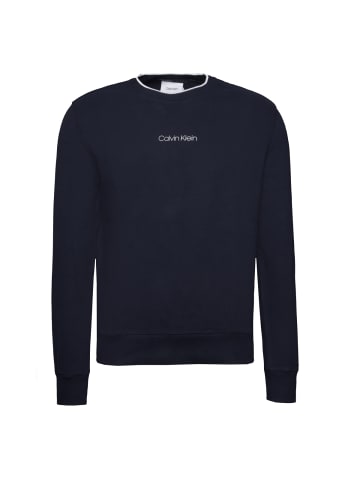 Calvin Klein Sweatshirt Center Logo in blau