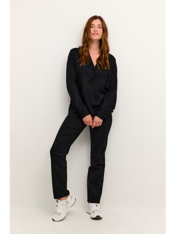 Kaffe Langarm-Bluse KAcalinda Regular fit in Black Deep
