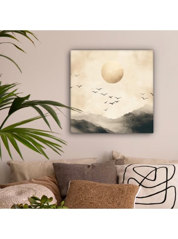 MuchoWow Leinwand Bilder Beige