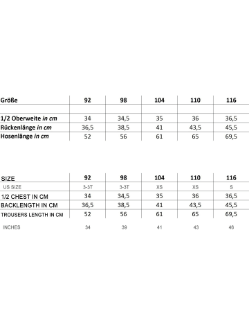 NORMANN Kinder Frottee Pyjama langarm Bündchen - 50781 in anthrazit