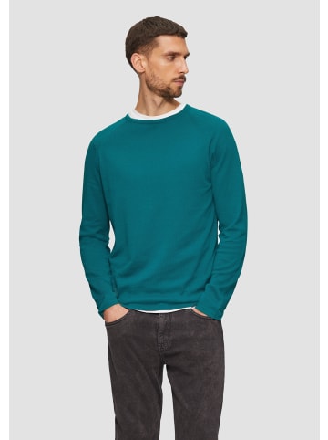 s.Oliver Strickpullover langarm in Petrol