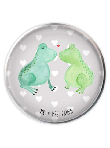 Mr. & Mrs. Panda Waschbecken Stöpsel Frosch Liebe ohne Spruch in Grau Pastell