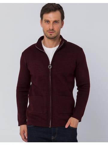 Ron Tomson Strickjacke in Bordeaux