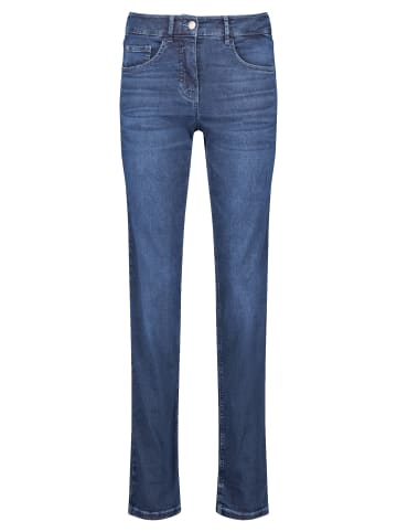 Gerry Weber Hose Jeans lang in Dark Blue Denim mit use