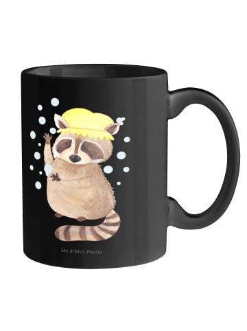 Mr. & Mrs. Panda Trinkbecher Waschbär ohne Spruch in Schwarz