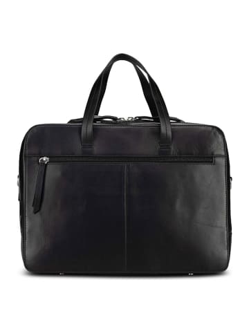 Jost Arva Aktentasche Leder 36 cm Laptopfach in black