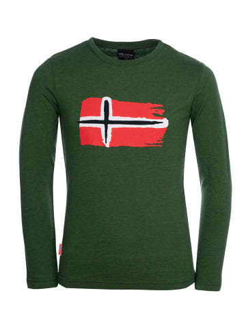 Trollkids Longsleeve "Oslo" in Waldgrün