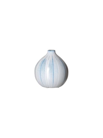 Ritzenhoff & Breker Kugelvase Reef 15 cm in weiß-blau