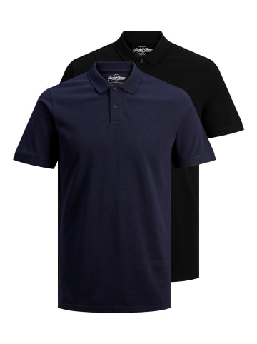 Jack & Jones Poloshirt JJEBASIC POLO 2er Pack in Mehrfarbig