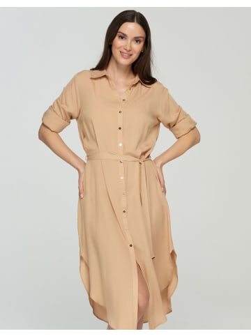 Marc and Andre Strandkleid Viscose-dress in Beige