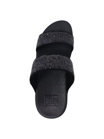 fitflop Pantolette Lulu Glitter Slides in Schwarz