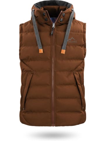 Normani Outdoor Sports Herren Winter-Steppweste Yuquot in Braun