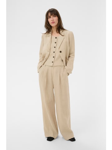 PART TWO Casual Hose AliyaPW Classic fit in Neutral Pinstripe