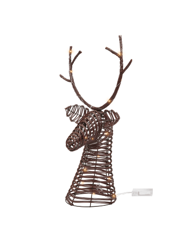 Beliani LED Deko DYBESO in Braun - (W) 36 x (H) 60 x (L) 35 cm
