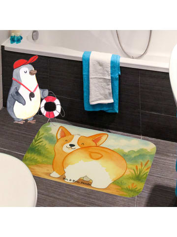 Mr. & Mrs. Panda Badvorleger Corgi Po Design ohne Spruch in Weiß