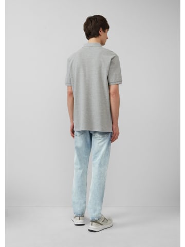 QS Polo-Shirt in 9400_grau meliert