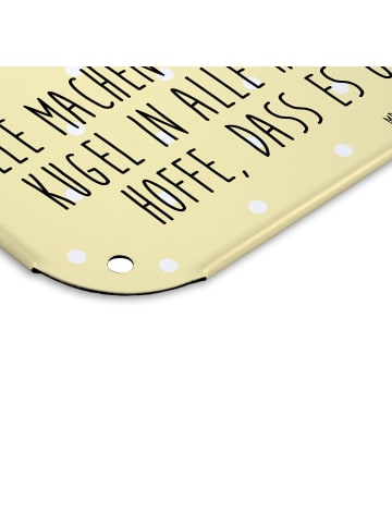 Mr. & Mrs. Panda tafel Avocado Yoga mit Spruch in Gelb Pastell