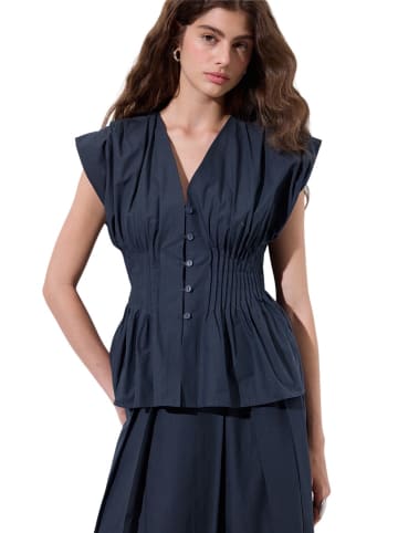 MANUKA Blouse in Dunkelblau