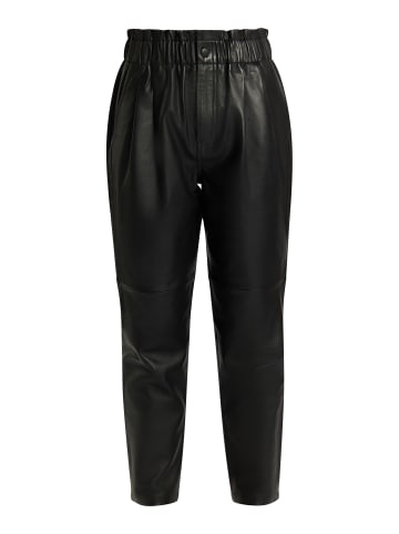 DreiMaster Damen Lederhose in Schwarz