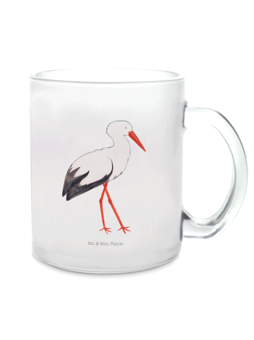 Mr. & Mrs. Panda Teetasse Storch ohne Spruch in Transparent