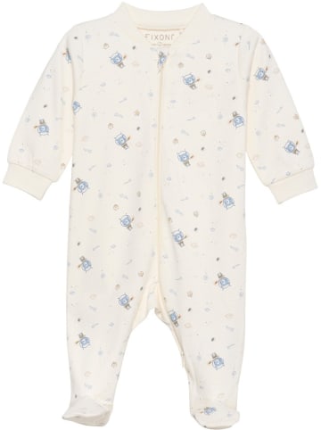 Fixoni Kinder Schlafanzug "Nightsuit w.zipper a. foot" in Blau