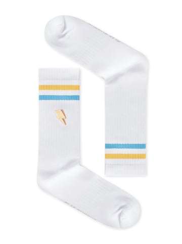 GreenBomb Tennis Socks Flashlight in Weiß