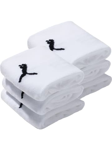 Puma Socks Unisex-Sneaker-Socken 6 Paar in weiß