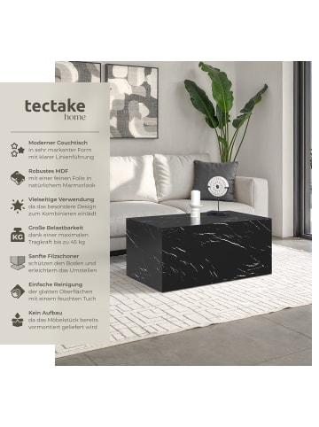 tectake Beistelltisch Inkl. Bodenschoner, Belastbarkeit 45 kg, 90 x 50 x 40 cm