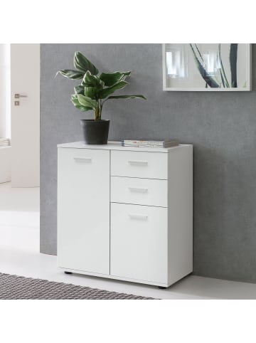 KADIMA DESIGN Kommode mit Türen & Schubladen 71x78x35,5cm Schrank Holz ,