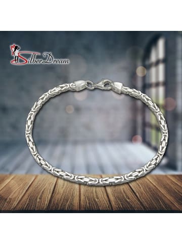 SilberDream 925 Sterling Silber Damen, Herren SilberDream Armbänder Vierkant-Form ca. 21cm