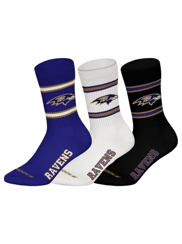 NFL Socken 6er Pack in Baltimore Ravens/Weiß