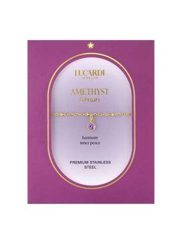 Lucardi Armband "Monat Februar"
