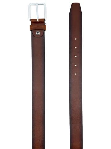 Pierre Cardin Ledergürtel Basic in Cognac